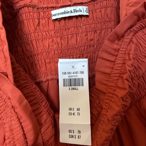 Abercrombie & Fitch Smocked Bodice Easy Mini Dress - Picture 4 of 5